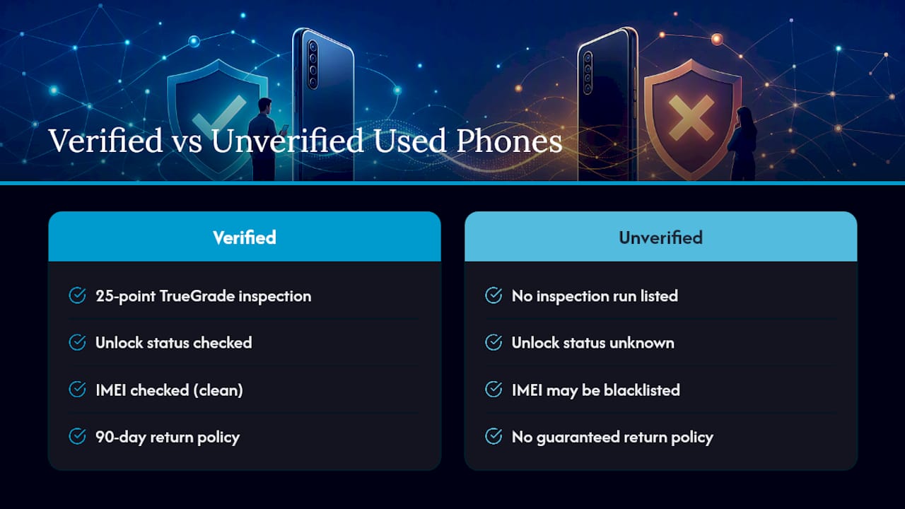 Buying a Verified Unlocked Phone Instead of Gambling on BYOD — overview diagram