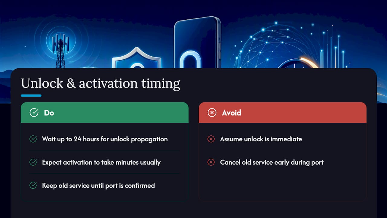 How Long Unlock and Activation Really Take — overview diagram