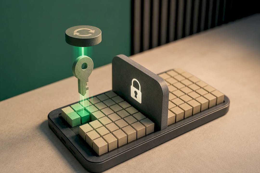 Illustration of encryption keys destroyed during reset