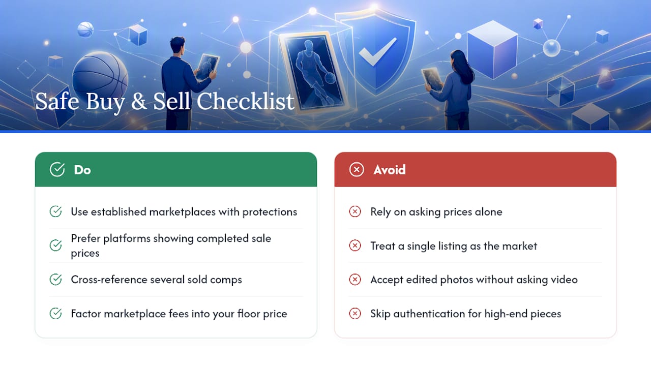 Where Should You Buy and Sell Kobe Bryant Cards Safely? — overview diagram