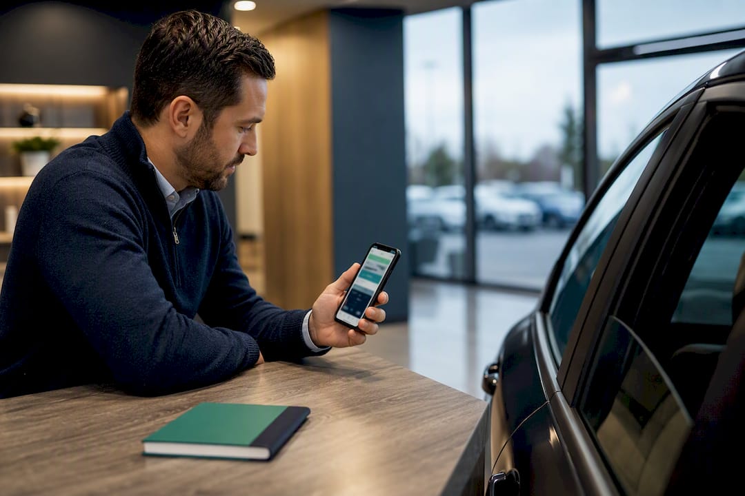 Dealer reviewing vehicle Marketplace listing