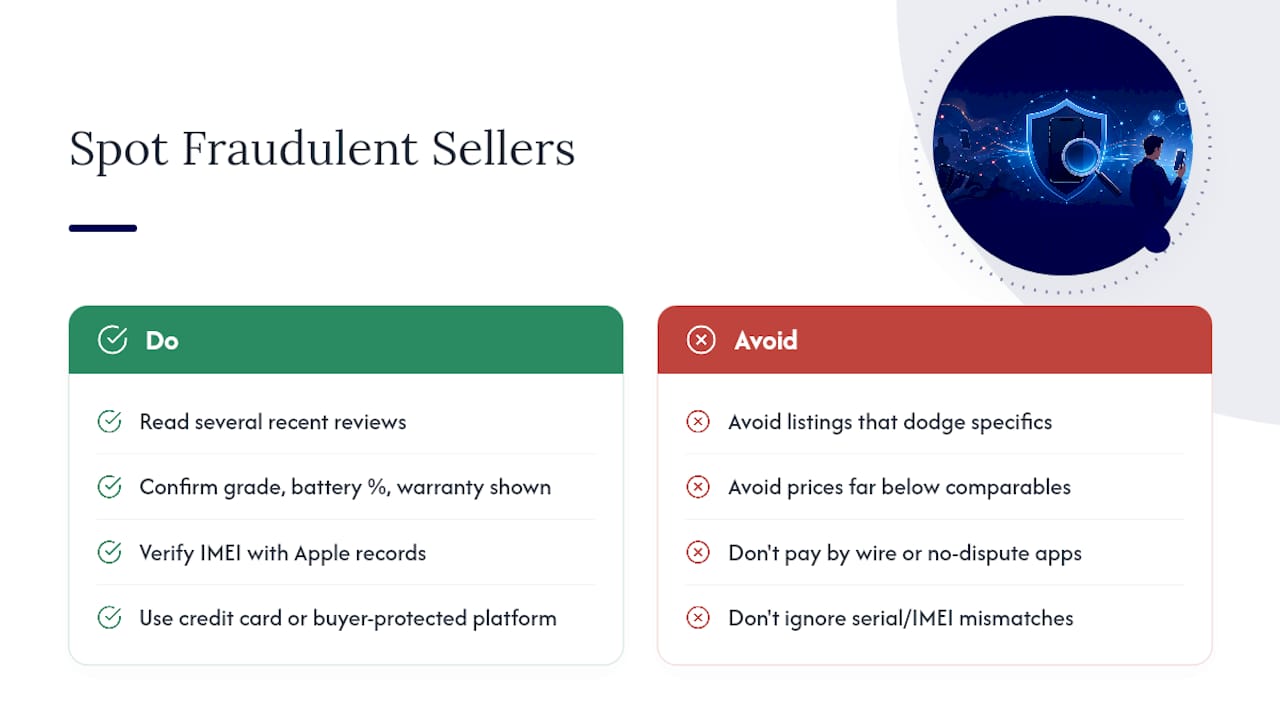 How Do You Spot a Fraudulent Seller? — overview diagram