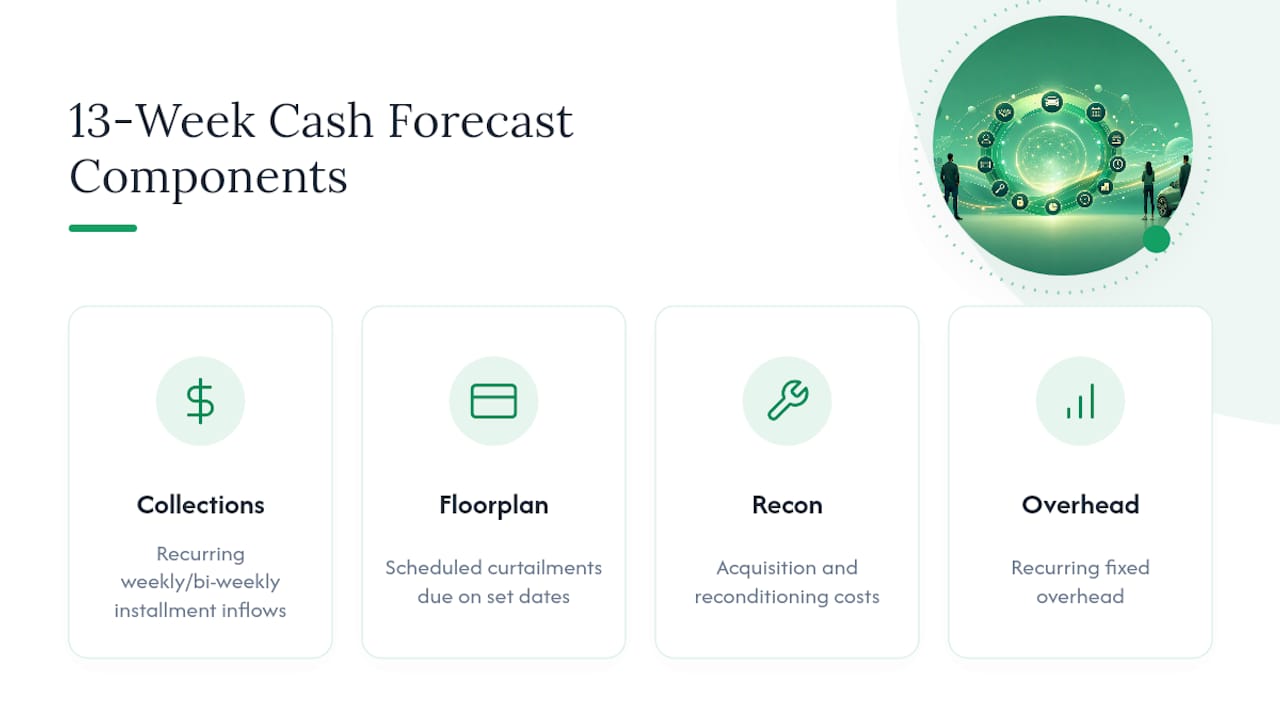 BHPH thirteen-week cash flow forecast