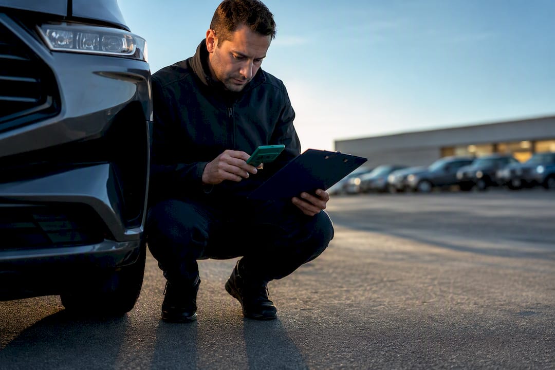 Dealer calculating vehicle financing costs