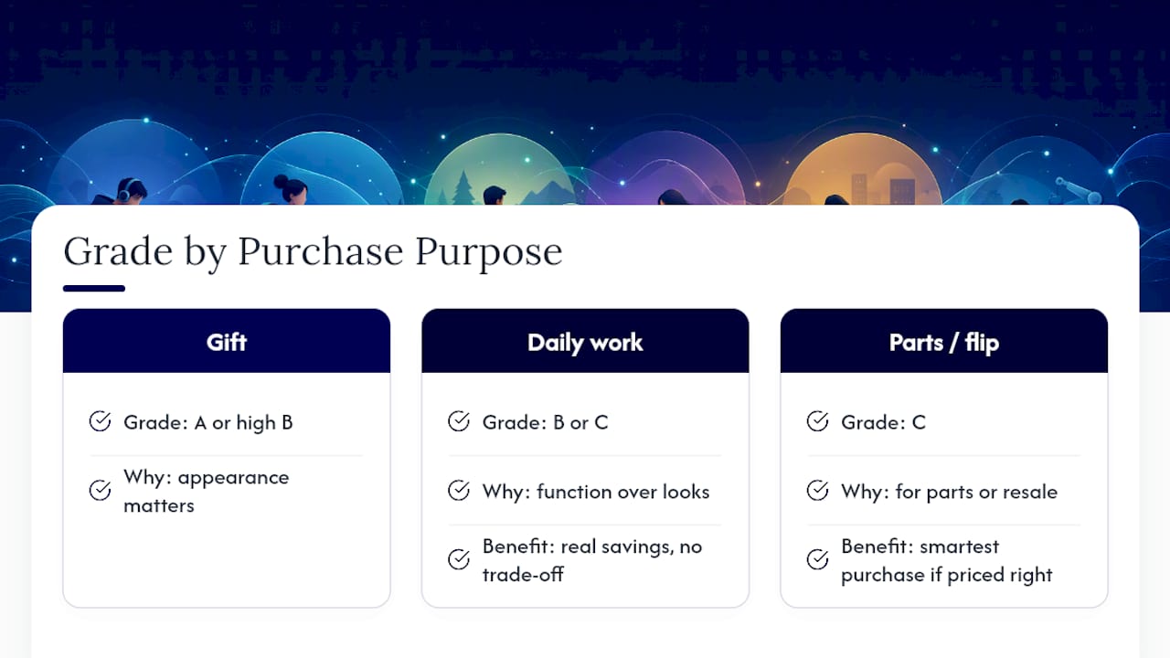Why the Grade Matters More for Price Than Performance — overview diagram