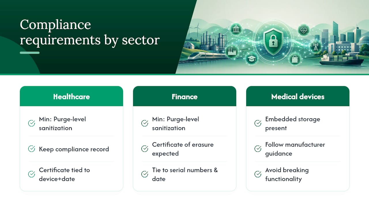What Compliance Requirements Apply in Healthcare and Finance?, overview diagram