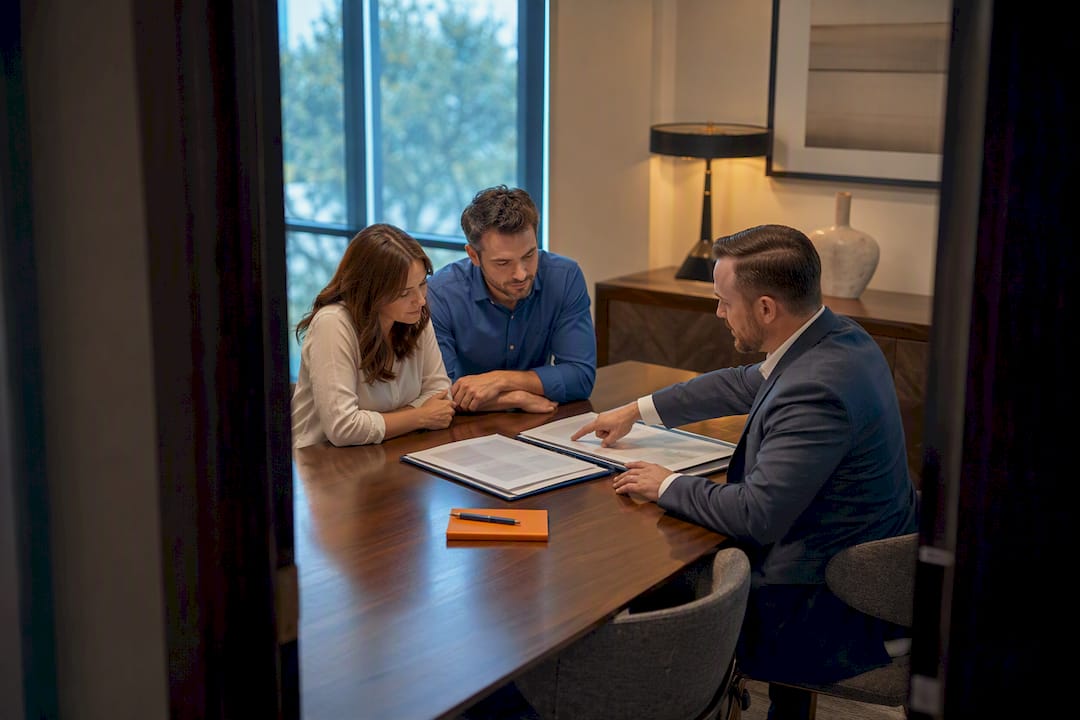 Couple comparing mortgage qualification scenarios