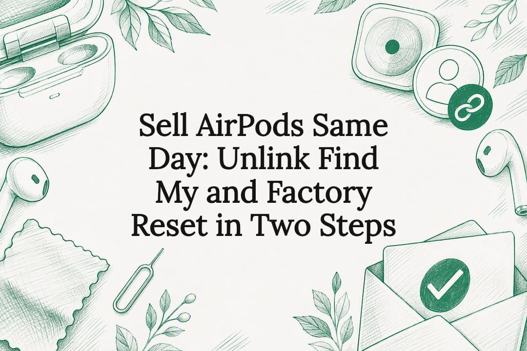 Sell AirPods Same Day: Unlink Find My and Factory Reset in Two Steps