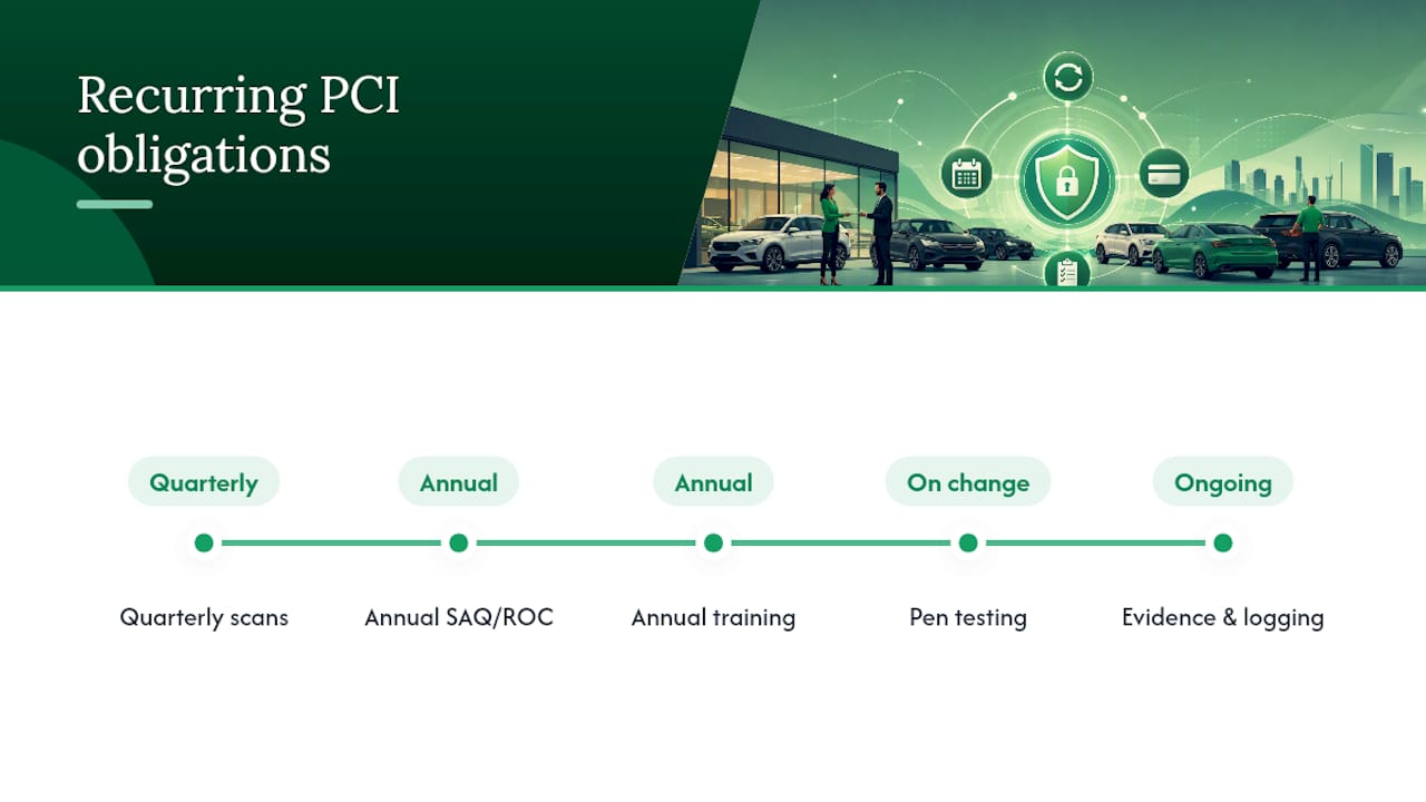 PCI testing and documentation timeline