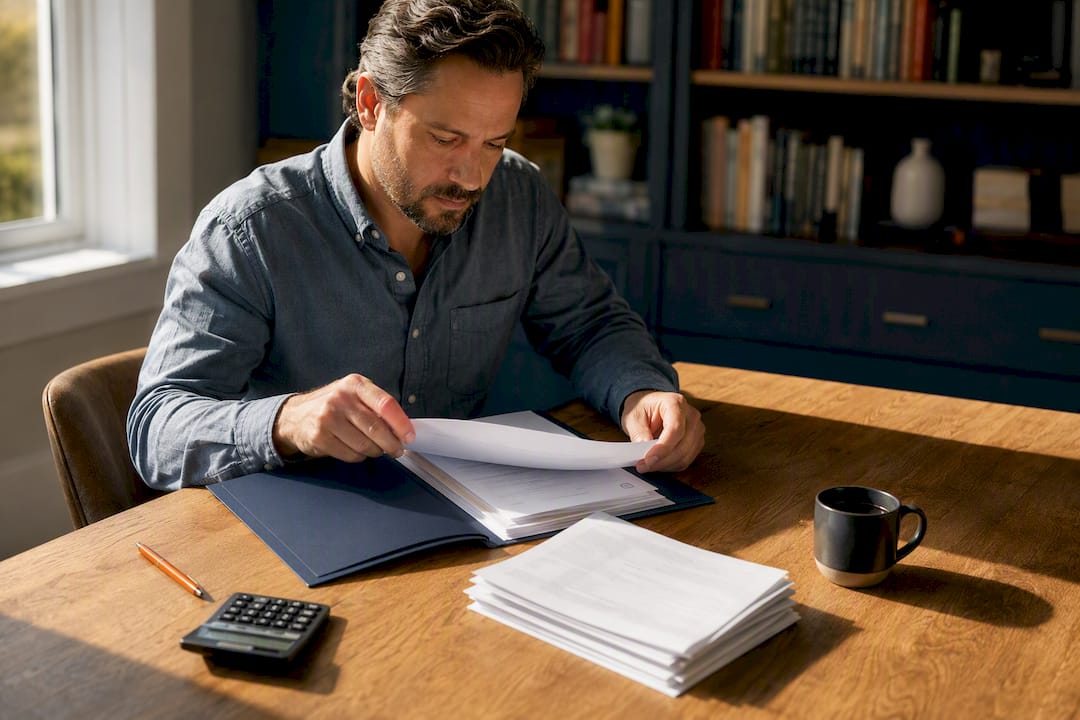 Borrower organizing post-foreclosure mortgage documents