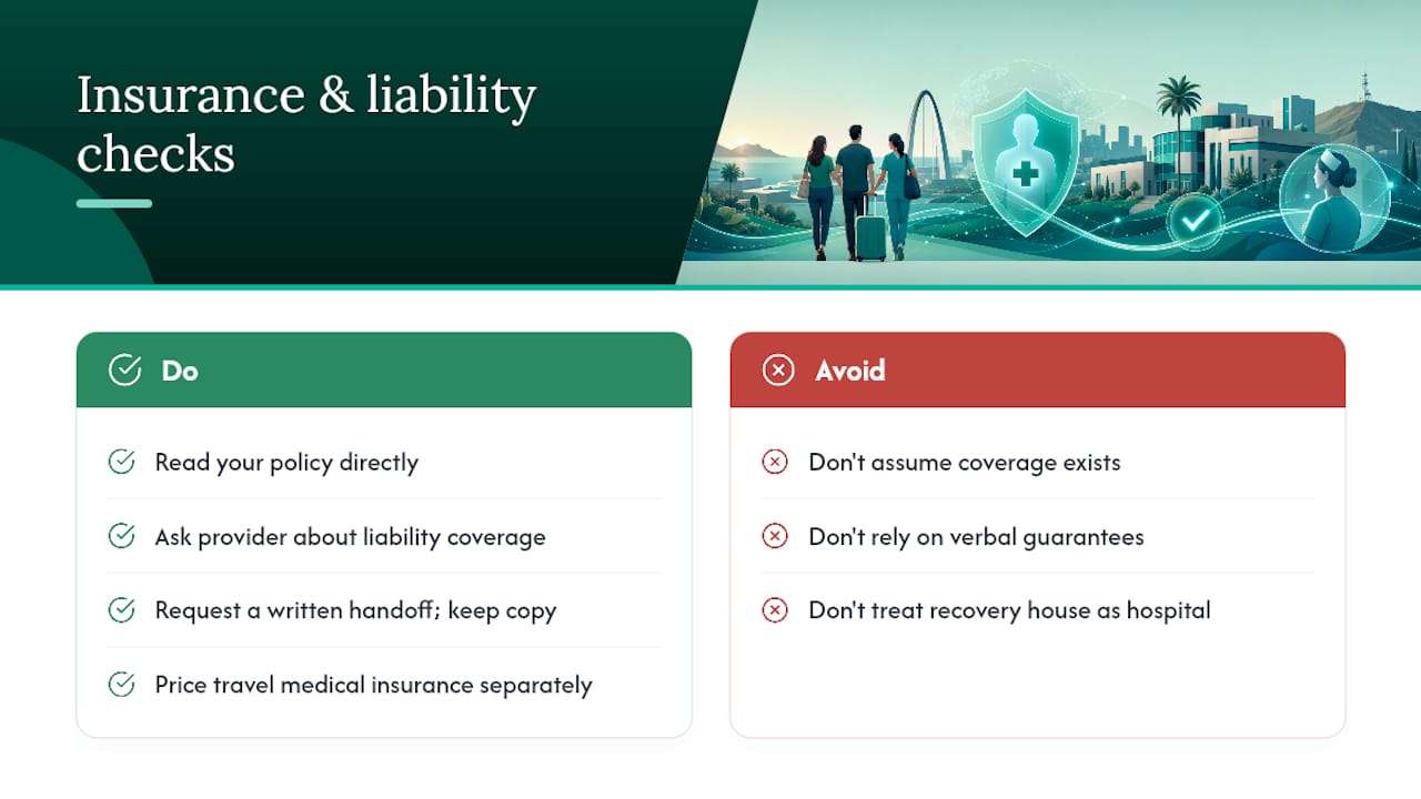 What Insurance and Liability Should You Understand Before Booking? — overview diagram