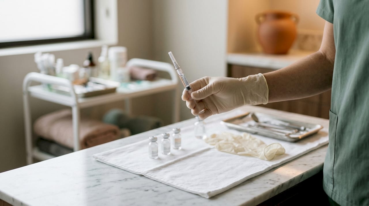 Syringe filled with hyaluronic acid filler