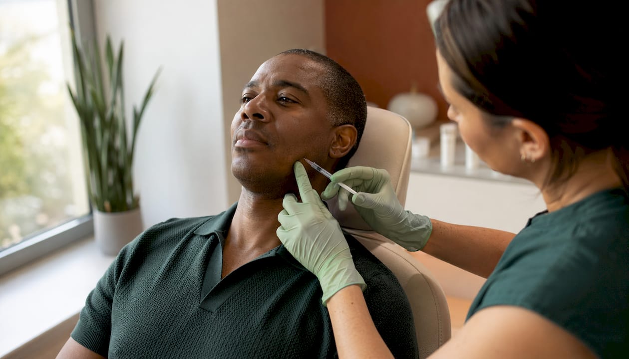 Botox injection for jaw slimming treatment
