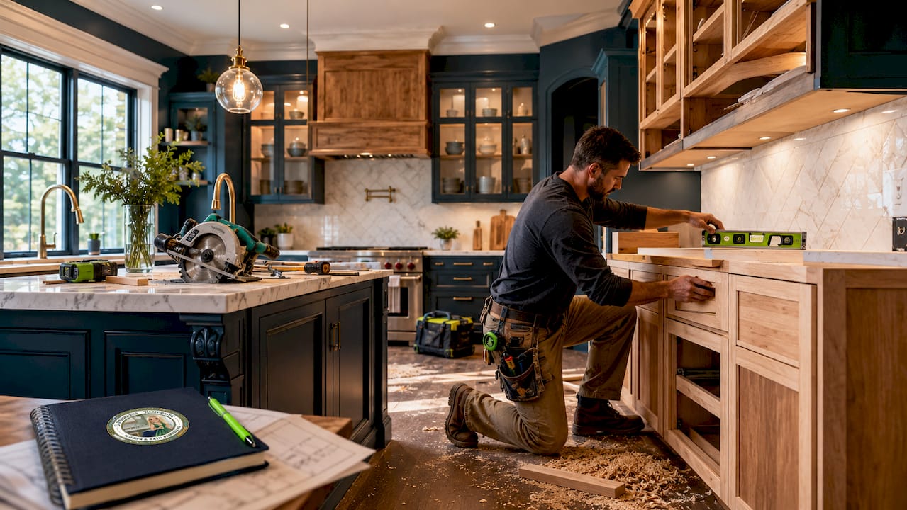 Craftsman fitting luxury kitchen custom cabinetry door