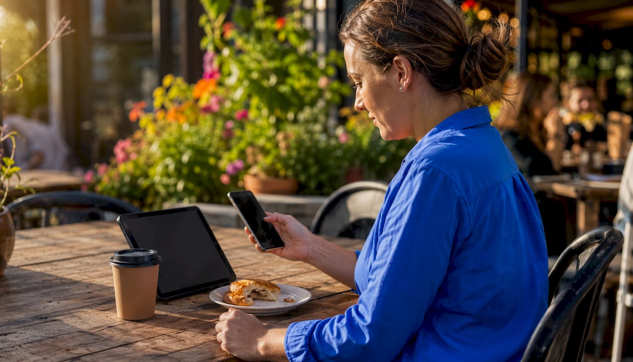 Customer using multiple AI communication devices