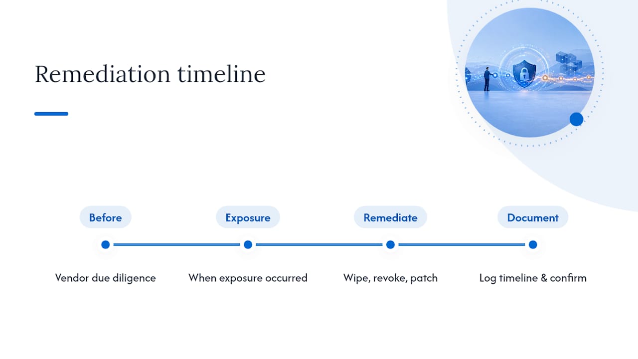 Remedial action, and why documentation decides your outcome — overview diagram