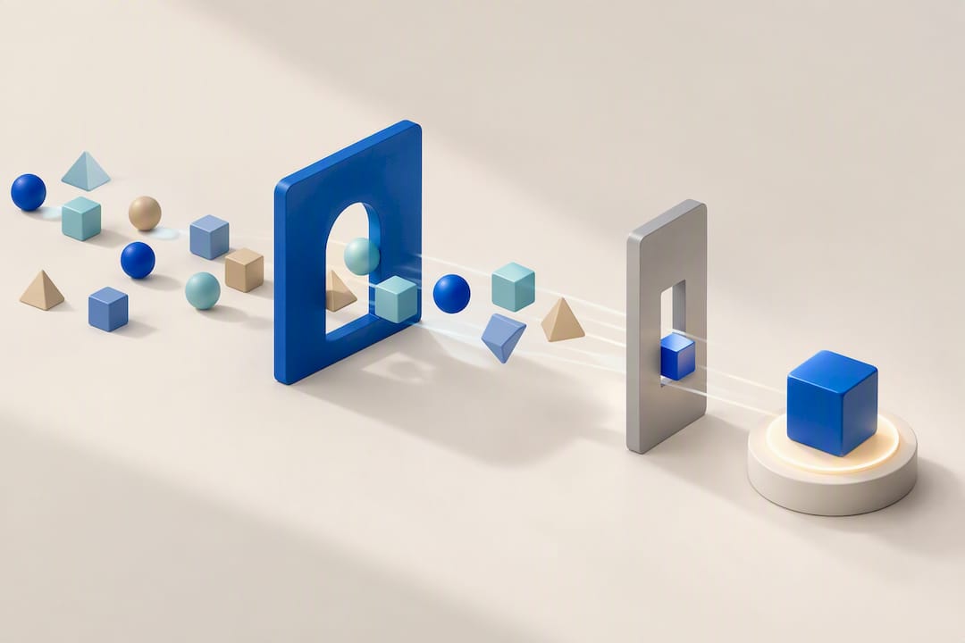 Illustration of enquiries becoming qualified leads