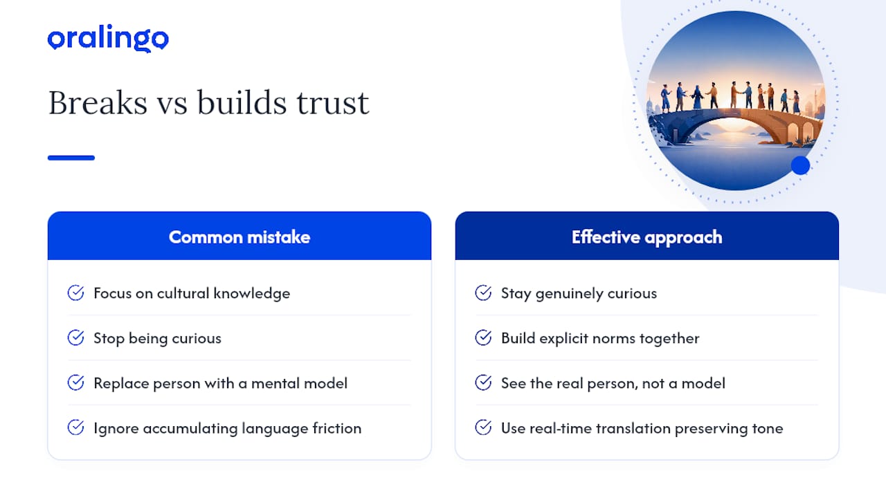 What most people get wrong about cross-cultural trust — overview diagram