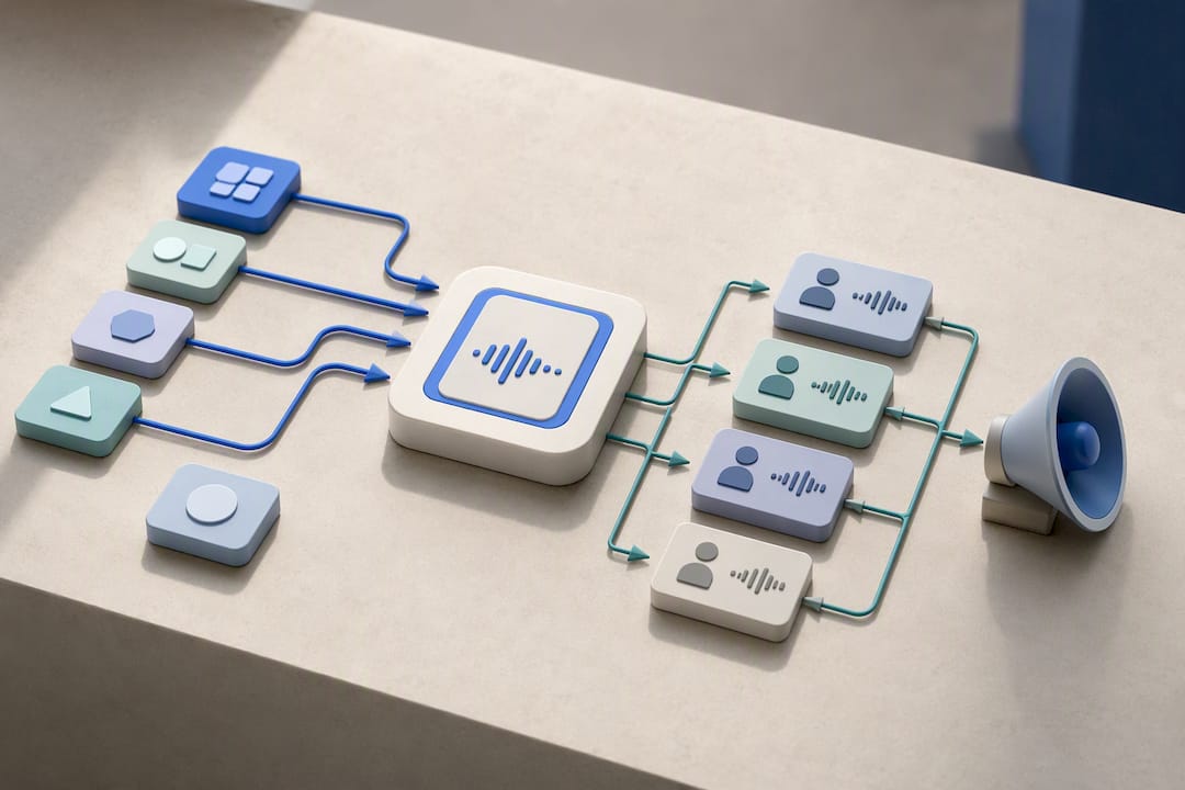 System text to speech voice routing