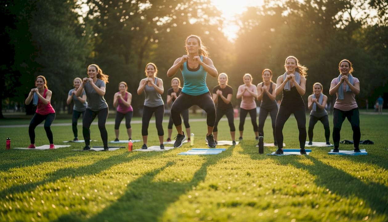 Benefits of Group Fitness Classes: Your 2026 Guide 1 Instructor-led group fitness workout session