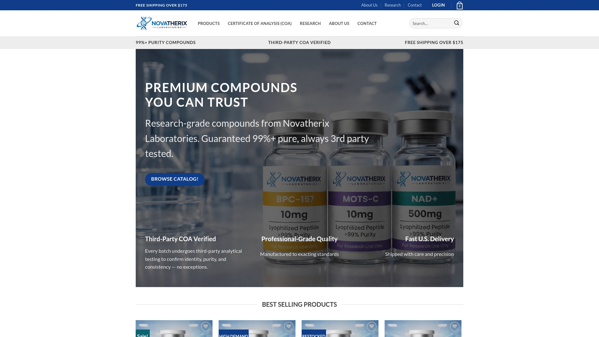 Benefits of Verified Compound Transparency for Researchers 2 https://novatherix.com
