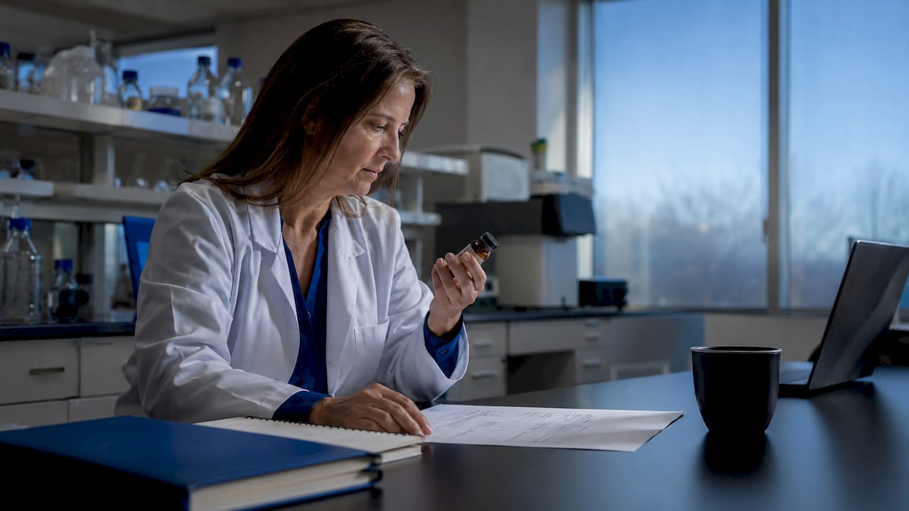 Benefits of Verified Compound Transparency for Researchers 1 Researcher reviewing batch label and COA document