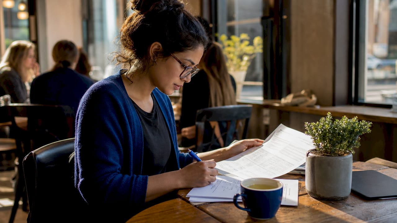 Researcher reviewing supplement supplier documents