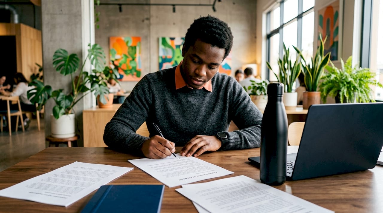 Translator signing certified translation documents