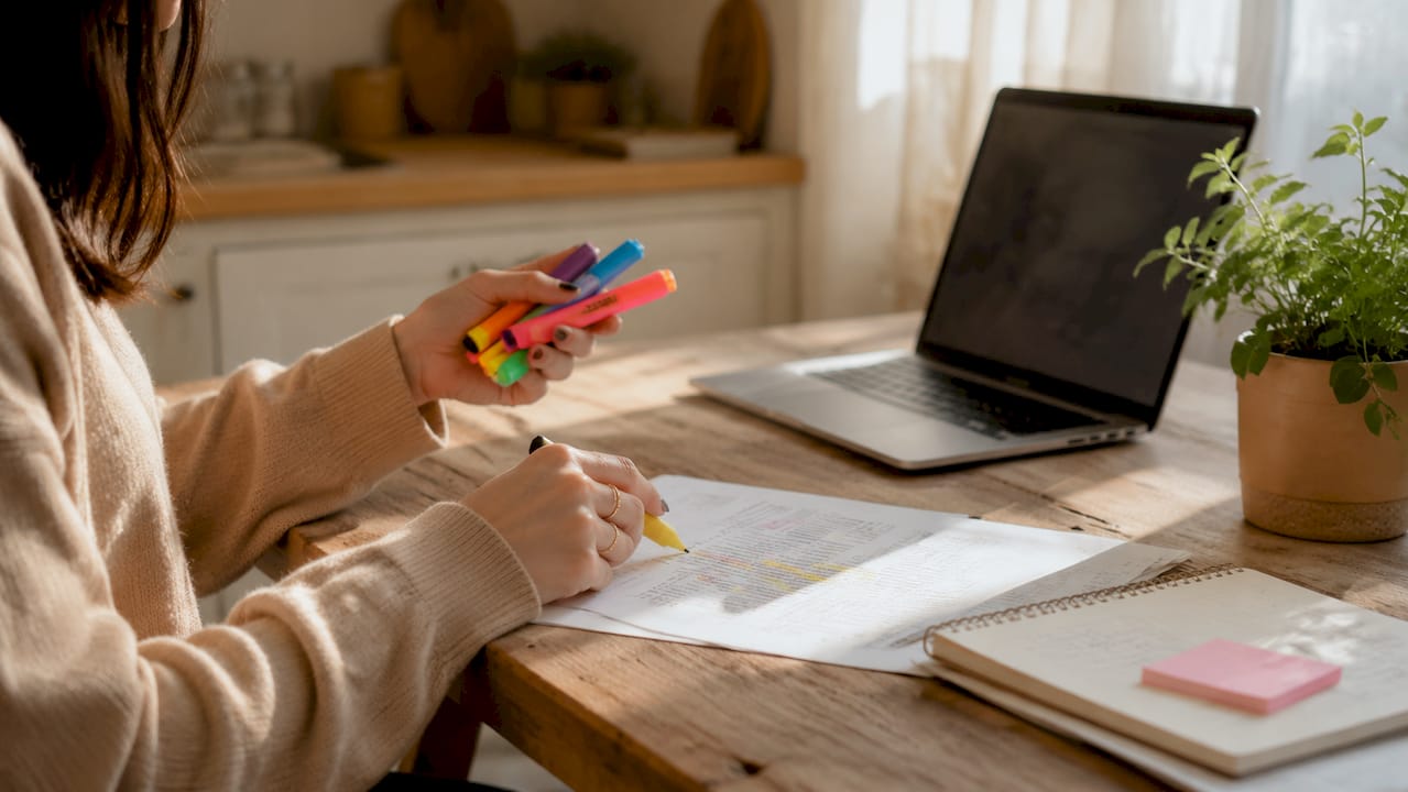 Close-up of hand highlighting brand story elements