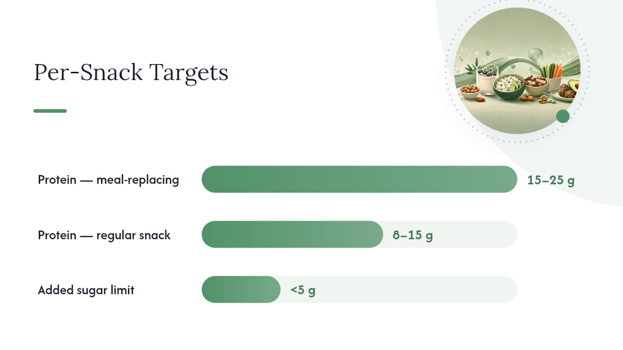 Key GLP-1 snack strategies infographic