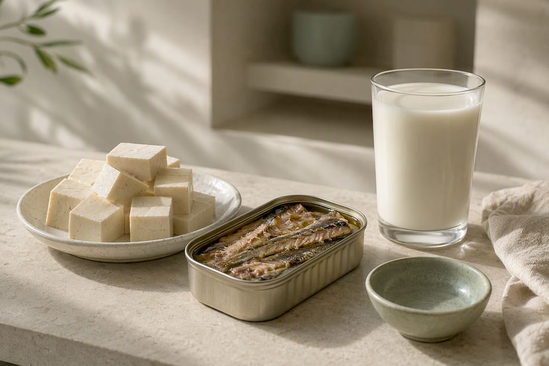 Food sources of calcium after menopause