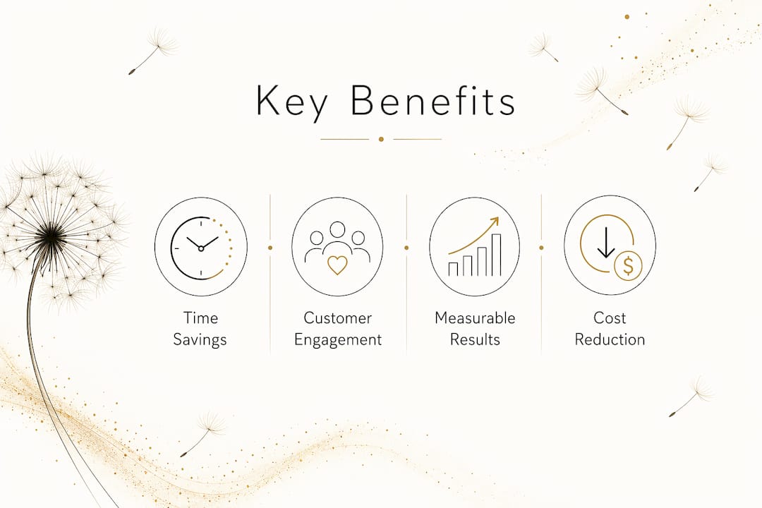 Infographic of marketing automation key benefits
