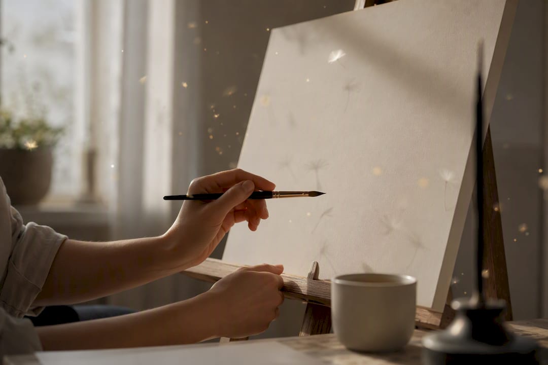 Hands poised to write clear benefit-focused copy