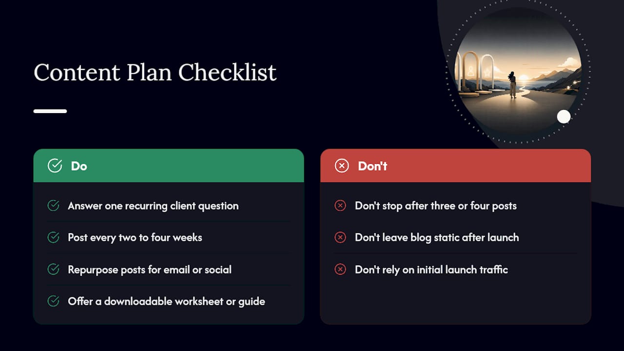 Why Skipping a Content Plan Costs You Visitors — overview diagram