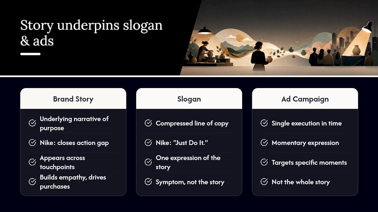 What Is a Brand Story, Really? — overview diagram