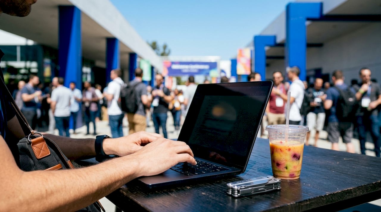 Developer typing CI/CD pipeline scripts closely