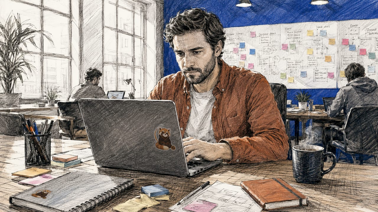 Developer reviewing AI code security audit