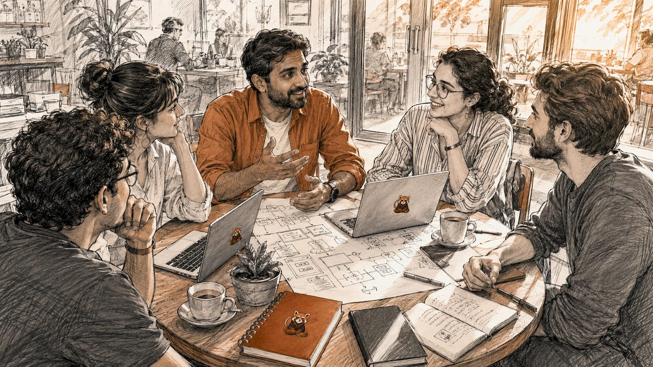 Team discussing Replit deployment options