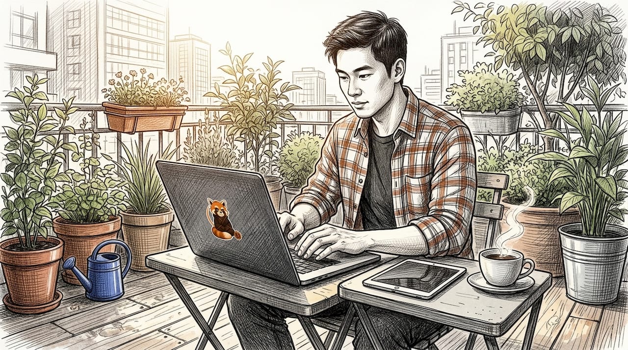 Engineer debugging AI-generated code at desk