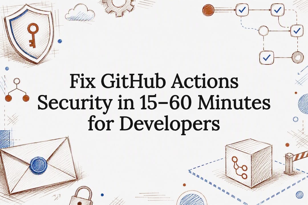 GitHub Actions security title card illustration