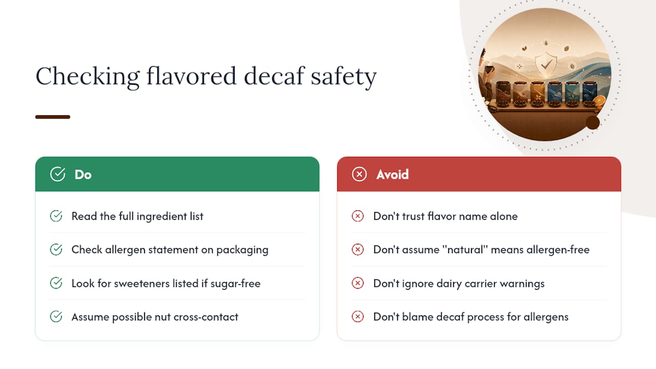 Are Flavor Additives in Decaf Coffee Safe? — overview diagram