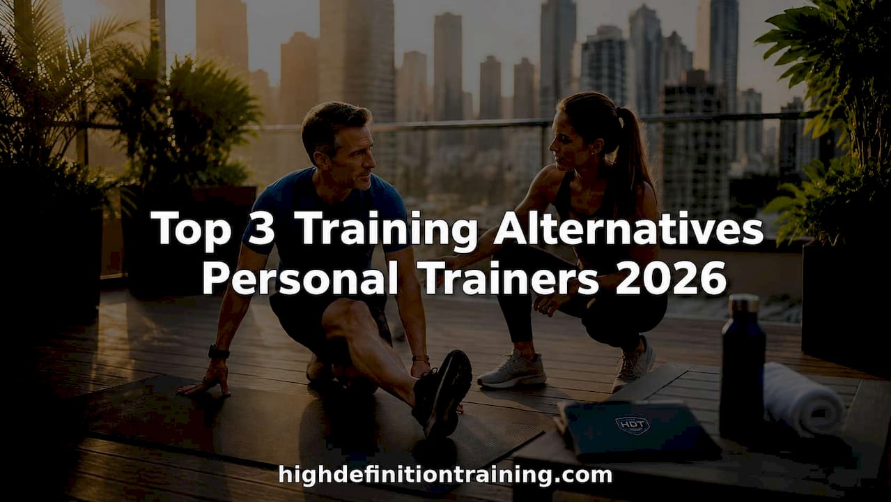 Personal trainer coaching client during stretching