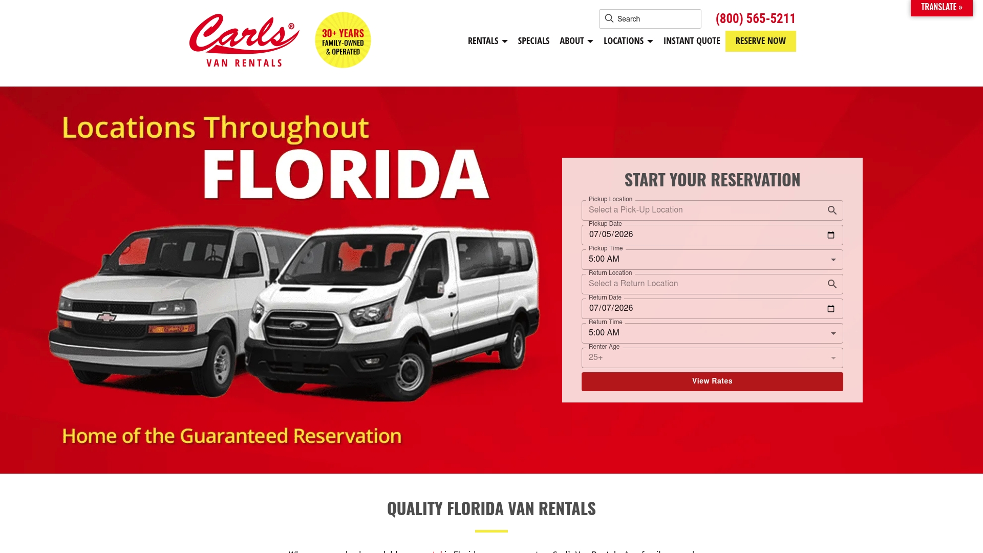 https://carlsvanrentals.com