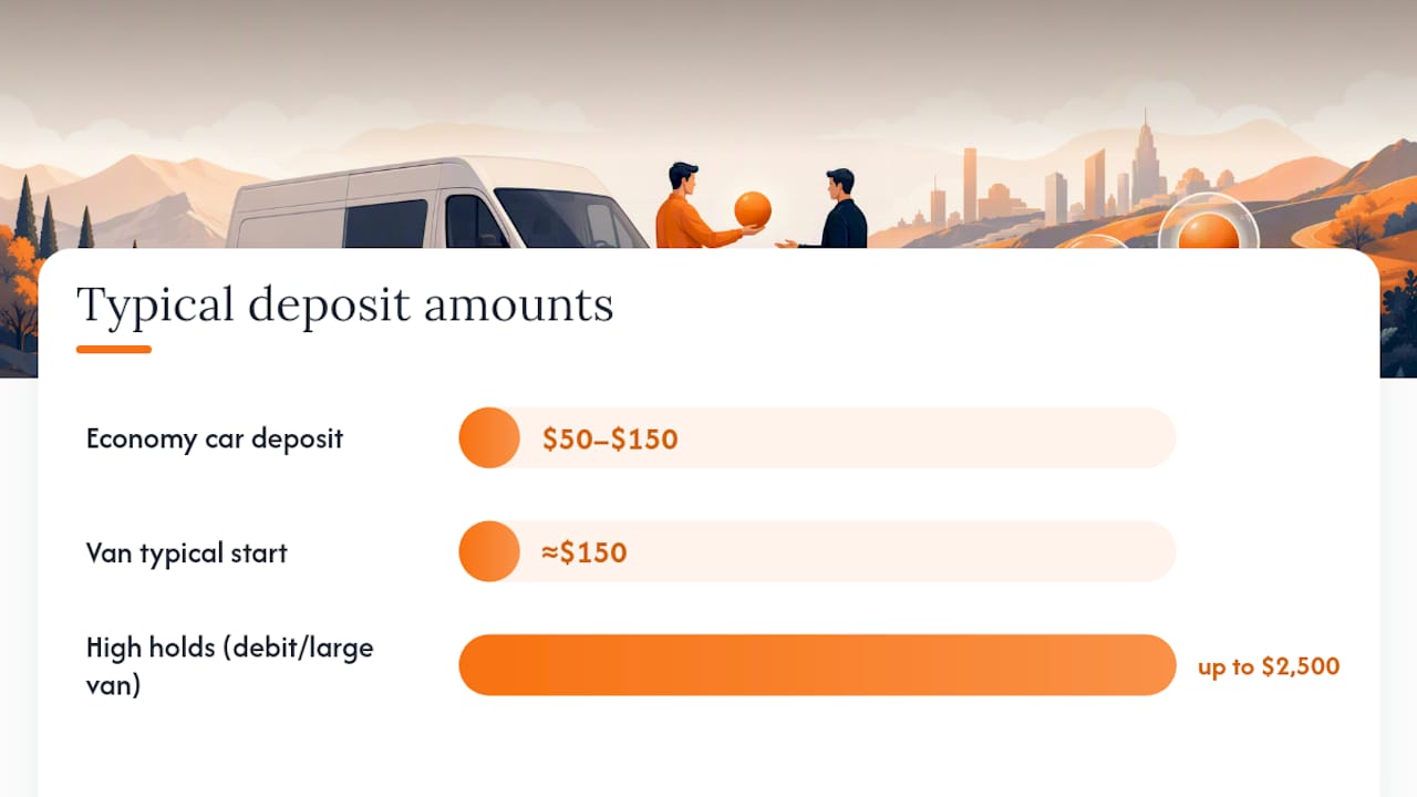 How Much Is a Van Rental Deposit, Really? — overview diagram