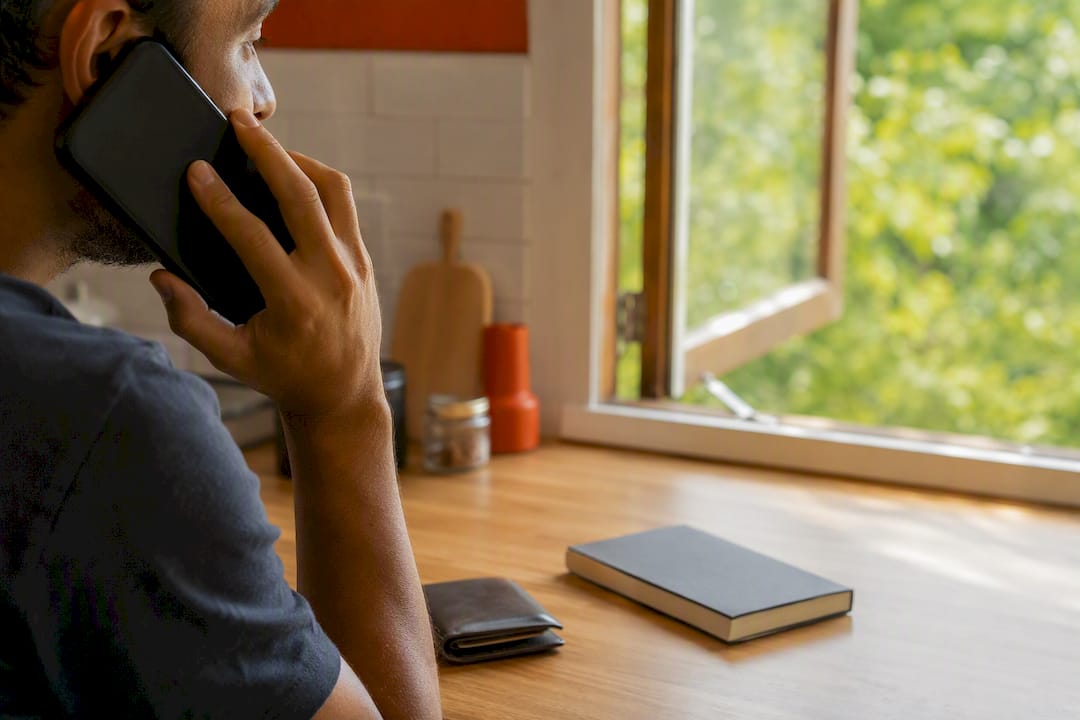 Person calling to confirm credit card coverage