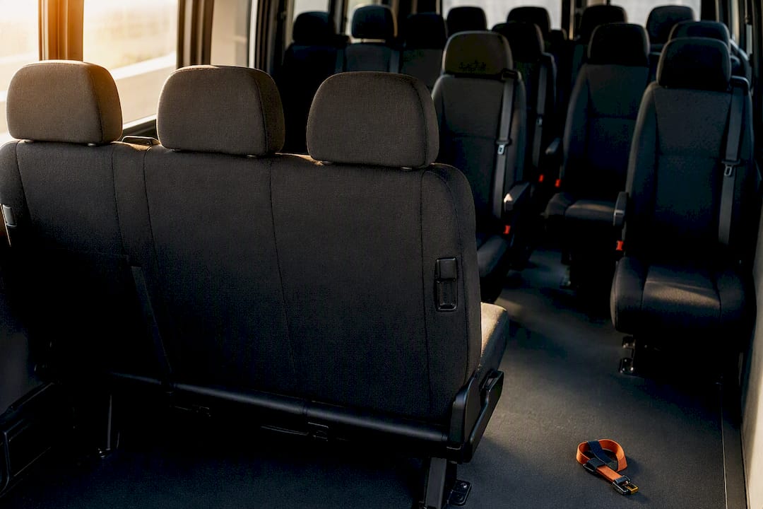 Anonymous passenger van seating rows