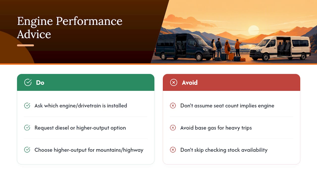 Comparison of Engine Power and Performance — overview diagram