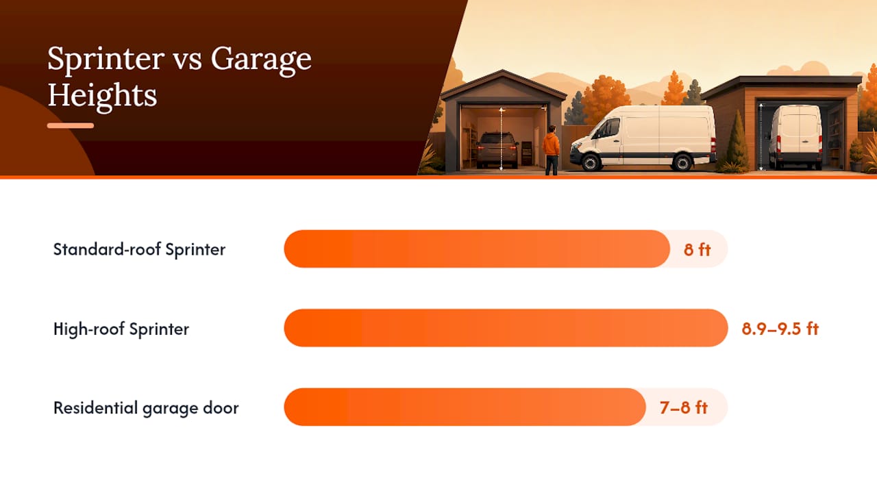 Sprinter Van Height in Feet: Quick Conversions and Garage Fit — overview diagram