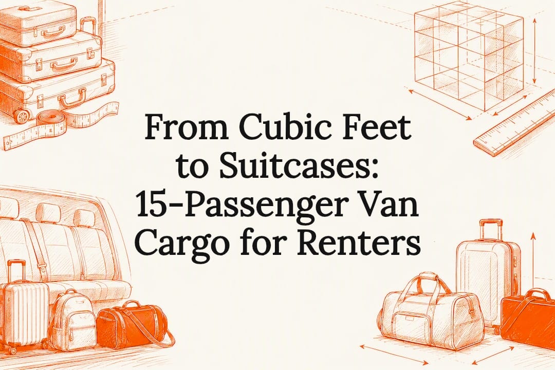 From Cubic Feet to Suitcases: 15-Passenger Van Cargo for Renters