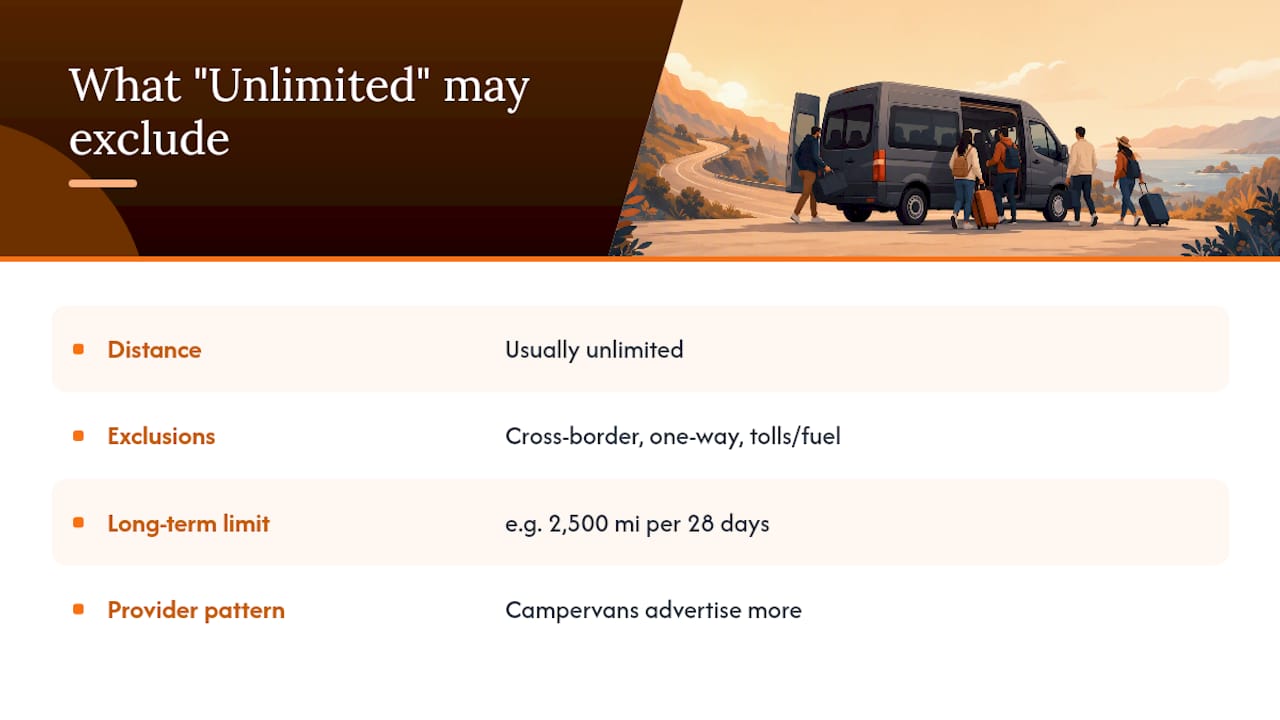 What "Unlimited Mileage" Doesn't Always Include — overview diagram